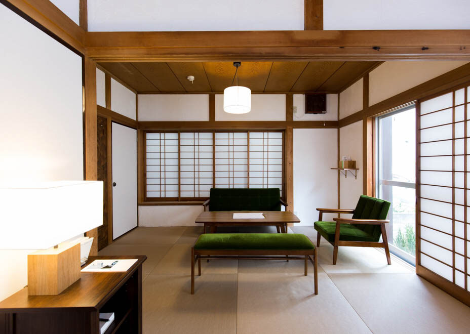 The living room of haletto house KOSHIGOE